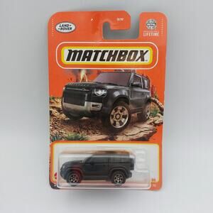 Matchbox 2020 Land Rover Defender 90 Matte Black Diecast Car 1:64 Scale #61/100